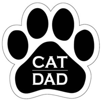 Cat Dad Paw Magnet for Car or Fridge