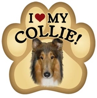 Collie Paw Magnet for Car or Fridge