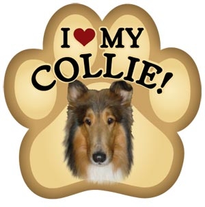 Collie Paw Magnet for Car or Fridge