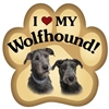 Irish Wolfhound Paw Magnet for Car or Fridge