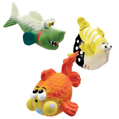 Latex Friendly Sea Creatures Dog Toy Set at SaltyPaws.com