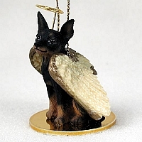 Miniature Pinscher Angel Ornament