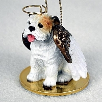 English Bulldog Angel Ornament