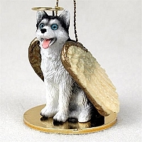 Siberian Husky Angel Ornament