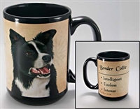 Border Collie Coastal Coffee Mug Cup www.SaltyPaws.com