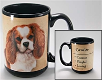 Cavalier King Charles Spaniel Coastal Coffee Mug Cup www.SaltyPaws.com