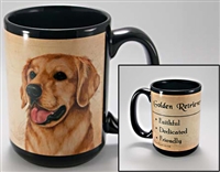Golden Retriever Coastal Coffee Mug Cup www.SaltyPaws.com