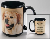 Labrador Retriever Yellow Coastal Coffee Mug Cupwww.SaltyPaws.com