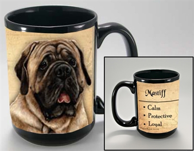 Mastiff Coastal Coffee Mug Cup www.SaltyPaws.com