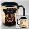Rottweiler Coastal Coffee Mug Cup www.SaltyPaws.com