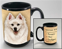 American Eskimo Coastal Coffee Mug Cup www.SaltyPaws.com