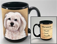 Havanese Coastal Coffee Mug Cup www.SaltyPaws.com