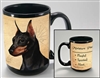 Miniature Pinscher Coffee Mug Cup www.SaltyPaws.com
