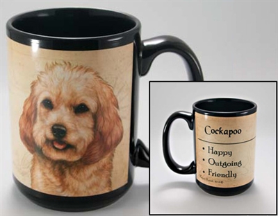 Cockapoo Coastal Coffee Mug Cup www.SaltyPaws.com