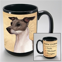 Italian Greyhound Coastal Coffee Mug Cup www.SaltyPaws.com
