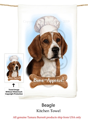 Beagle Flour Sack Kitchen Towel