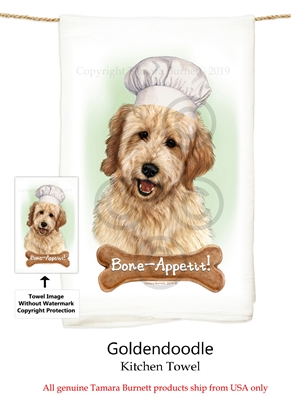Goldendoodle Flour Sack Kitchen Towel