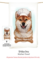 Shiba Inu Flour Sack Kitchen Towel