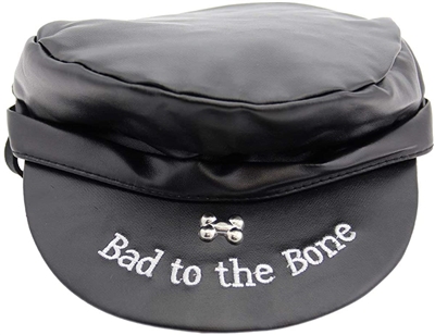 Black Biker Dog Hat available at SaltyPaws.com