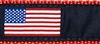 American Flag Ribbon Dog Collar SaltyPaws.com