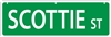 Scottish Terrier Street Sign "Scottie St"