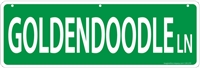 Goldendoodle Street Sign "Goldendoodle Ln"