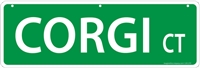 Corgi Street Sign "Corgi Ct"