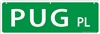 Pug Street Sign "Pug Pl"