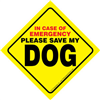 In Case of Emergency Please Save My "DOG"/"DOGS" Window Sign SaltyPaws.com