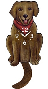 Labrador Retriever Wagging Tail Clock www.SaltyPaws.com
