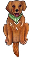 Golden Wagging Tail Clock www.SaltyPaws.com
