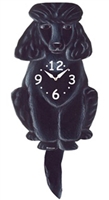 Poodle Wagging Tail Clock www.SaltyPaws.com