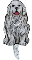 Great Pyrenees Wagging Tail Clock www.SaltyPaws.com