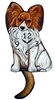 Papillon Wagging Tail Clock www.SaltyPaws.com