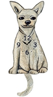 Chihuahua Wagging Tail Clock www.SaltyPaws.com