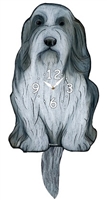 Bearded Collie Wagging Tail Clock www.SaltyPaws.com