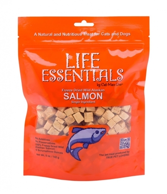 Freeze Dried Salmon Bites 2 oz SaltyPaws.com