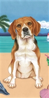 Beagle Dog Beach Towel www.SaltyPaws.com