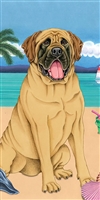 Mastiff Dog Beach Towel www.SaltyPaws.com