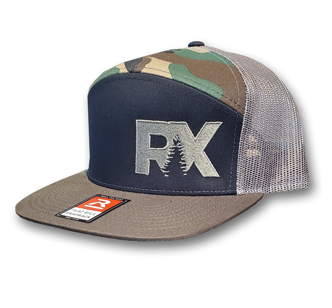 Rave X 7 Panel Camo Hat