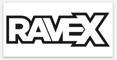 Rave X Clean Logo Sticker