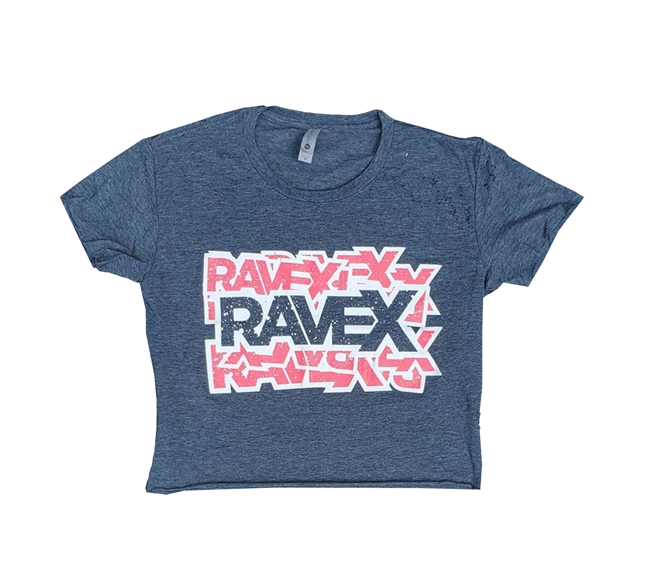 Rave X Womens Cropped Crew Tee