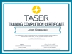 Taser Certificate