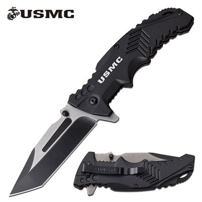 USMC M-A1058BK SPRING ASSISTED KNIFE