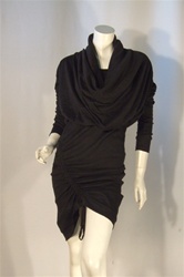 Black Cowl Neck Dress