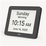 robin reminder day clock with alarm reminders for Alzheimer's, stroke, and dementia