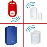 door alarm monitor with remote portable alarm kit for wandering Alzheimer's Autism dementia elderly SMPL motion sensor option expandable add on medical pendant