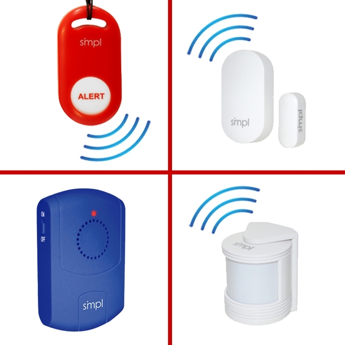 SMPL Wander Alert Door Sensor and Monitor Add-On | Medical Alert Call  Pendant | Alzheimer's, Dementia, Autism and Elderly Door Alarm and Motion  Detector Kit | Add On | Expandable Sensors | MindCare