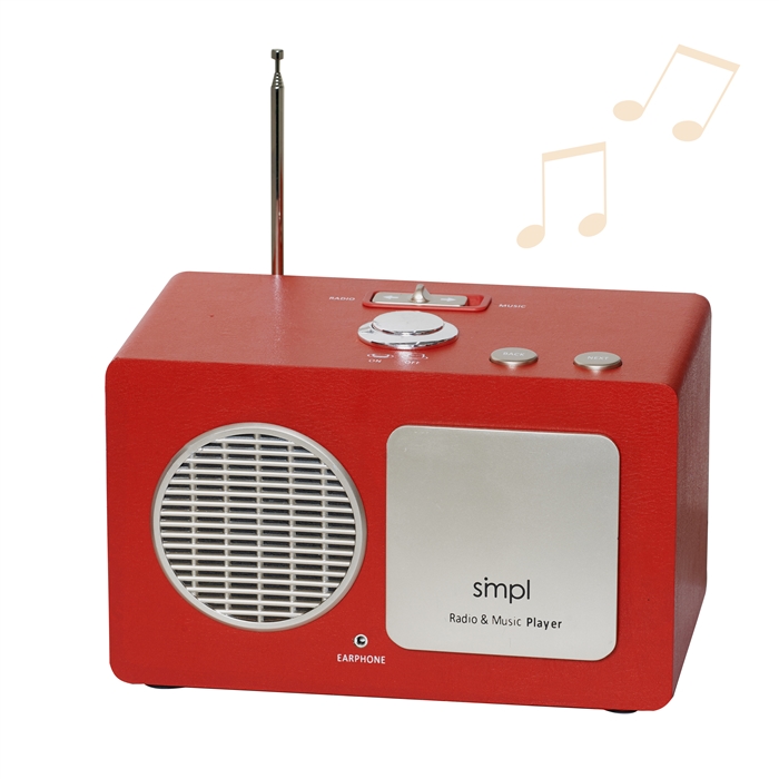 Simple Music Player | SMPL Music Player + Radio for those w/ Alzheimer's  and Dementia | Great for Seniors & Elderly w/ Limited Hand Coordination or  Arthritis | Easy to Program and