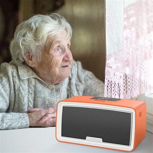 easy large button simple MP3 music player for dementia Alzheimer's seniors arthritis stroke